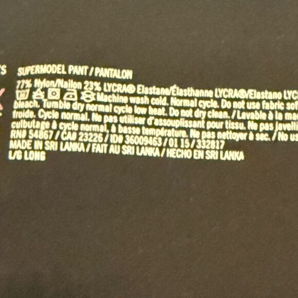 VSX - Supermodel Pant Leggings with Neon Trim - size L Tall - NWOT - Picture 4 of 8